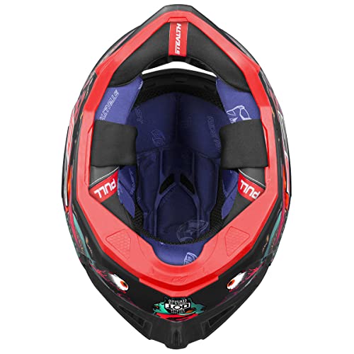 Capacete Moto Pro Tork Stealth Zombie Tam 60 Viseira Fumê Preto