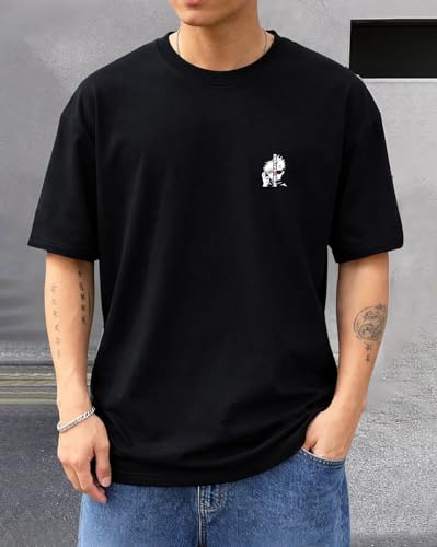 Image of AUSK Baggy Hip-Hop T-Shirt for Men - Graphic Printed T Shirts || Oversized Men Tshirt || T-Shirts