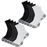 MATÉRIAU CONFORTABLE : Nos chaussettes d'entraînement sportif pour femmes sont fabriquées à partir de 30% de coton, 60% de polyester et 10% de spandex, respirantes et douces pour la peau, douces et durables. Les chaussettes de gym pour femmes sont disponibles dans les tailles 4-7.5, une taille de chaussettes athlétiques convient à la plupart des femmes.