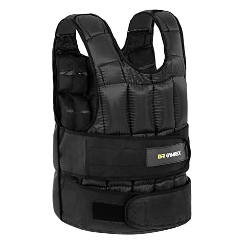 Gymrex Weighted Vest Strength Training Vest Weight Vest Stamina Fitness Running 10kg GR-WW 10 (Neoprene, Foam Padding, Sand Bags) Cover