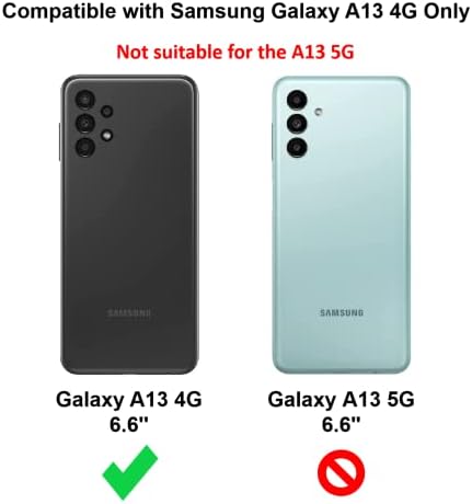 Cresee for Samsung Galaxy A13 4G Case, Thin TPU Cover with Camera Protection Soft Interior Anti-Scratch Slim Fit Flexible Phone Case for Galaxy A13 4G (Black)
