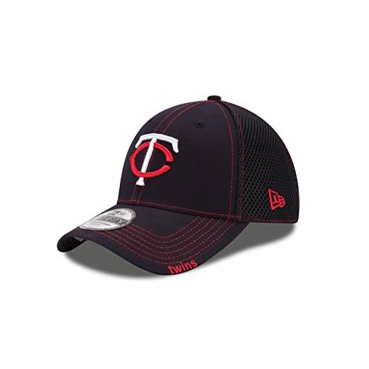 MLB Minnesota Twins Neo Fitted Baseball Cap, Navy, Small/Medium