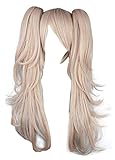 RyuLifeStyle Cosplay Junko Enoshima Women Costume Halloween Dangan Ronpa Duel Ponytail Wig Pink