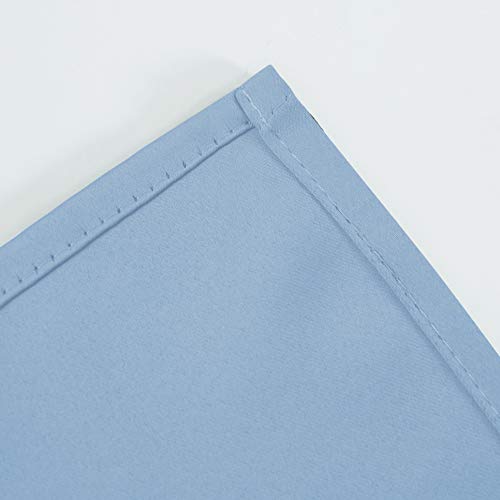 Image of LEMOMO Sky Blue Thermal Blackout Curtains /42 x 95 Inch /Set of 2 Panels Room Darkening Curtains for Bedroom