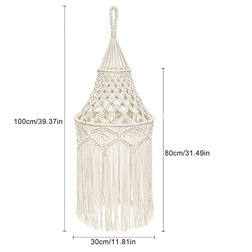 Smallterm Lamp Shades Macrame Light Shade Boho Lampshades for Ceiling Lights Restaurant, Corridor, Living Room, Bar, Coffee - Image 2