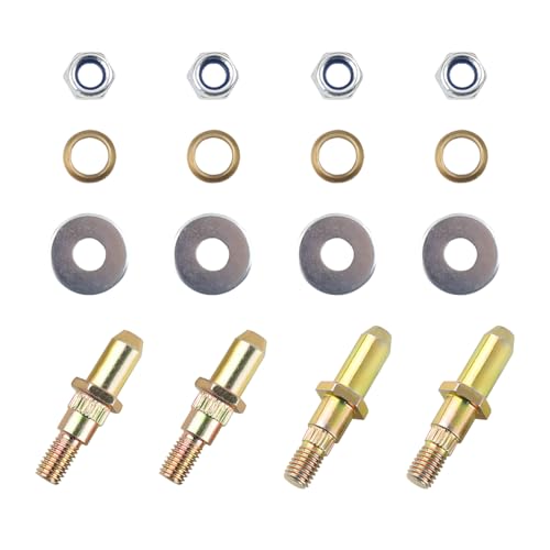 HZEL Car Door Hinge Pin and Bushing Kit, Auto Side Door Hinge Roller Pin Bushing Lock Nuts Repairing Sets, OEM# 38453P Replacement, Compatible with Avalanche Silverado Suburban Tahoe
