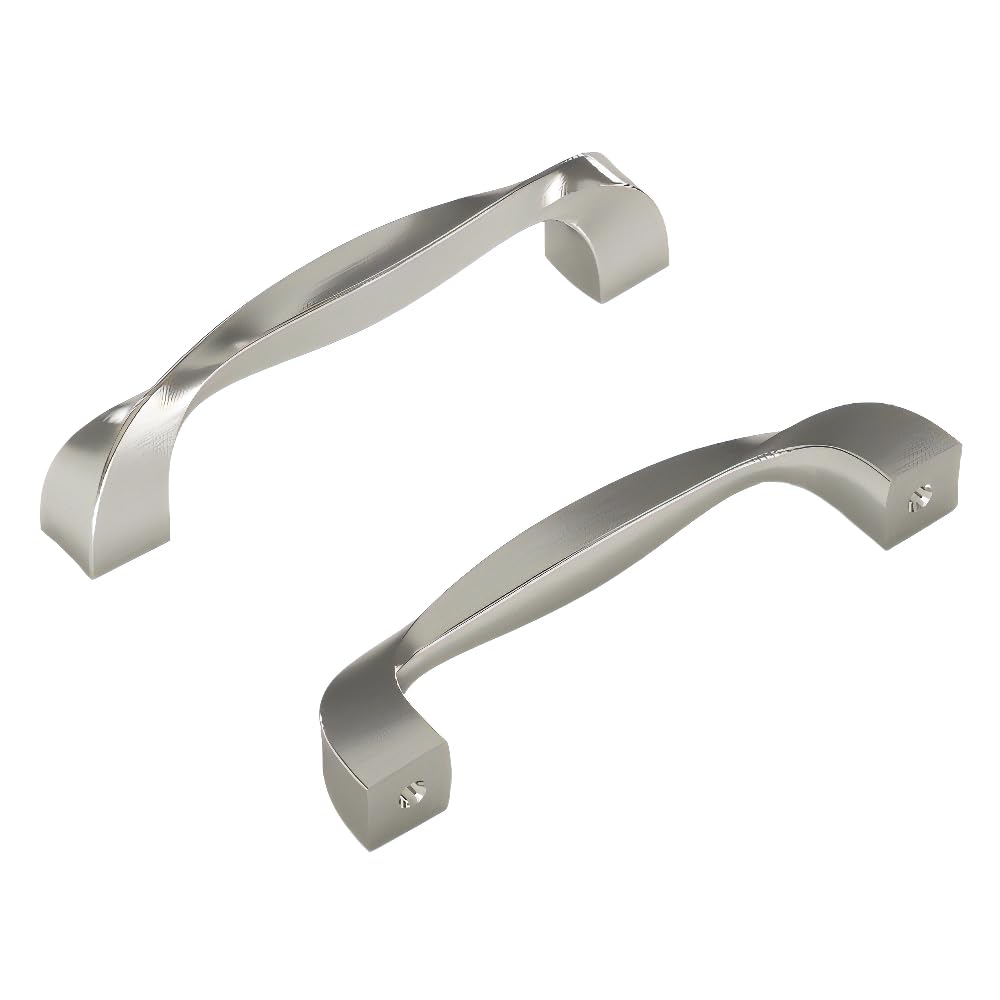 Hickory Hardware 10 Pack Solid Core Kitchen Cabinet Pulls, Luxury Cabinet Handles, Hardware for Doors & Dresser Drawers