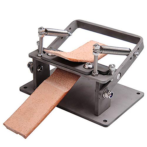 Manual Leather Peeling Machine, Leather Skiver Splitter Precision Peeling Paring Machine Stainless Steel Handle Leather Paring Machine DIY Skiver Peeler with 0.7