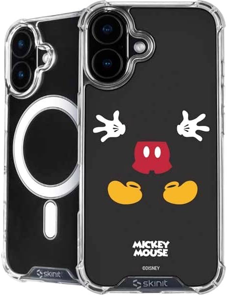 Skinit Phone Case Compatible with MagSafe iPhone 16 Plus - Officially Licensed Disney Mickey Mouse Classic Design