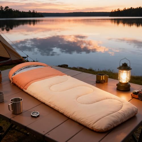 Sac de couchage camping imperméable et léger pour une protection optimale par temps froid