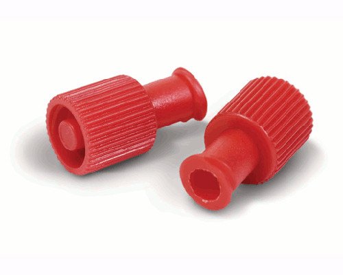 Truecare Red Syringe Locking Caps - Dual-Function (TCBCOMBICAP)