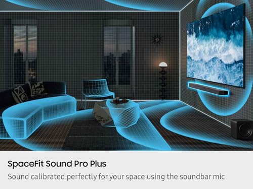 Image of Samsung HW-Q800F Soundbar 5.1.2ch with Wireless Dolby Atmos, Subwoofer, Q-Symphony, SpaceFit Sound Pro, Game Mode Pro, Alexa, AirPlay 2, HDMI eARC, Bluetooth Sound Bar for TV