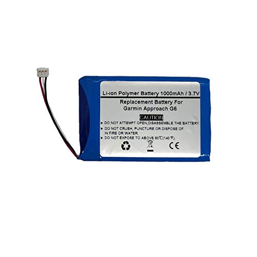 Starnovo 3.7V 1000mAh Replace GPS Navigator Battery for Garmi n Approach G6, KF40BF45D0D9X