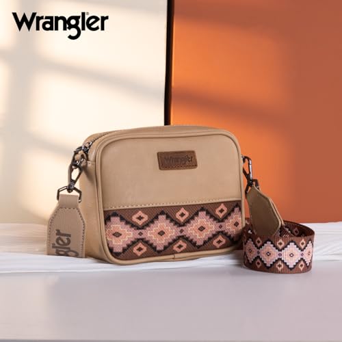 Image of Wrangler Small Crossbody Bags for Women Aztec Mini Purses with Guitar Strap | with Guitar Strap