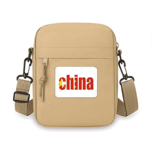 Sac à bandoulière pour téléphone portable le cadeau parfait drapeau de la Chine