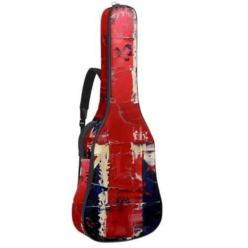 Sac guitare acoustique étanche avec éponge épaisse et double bandoulière