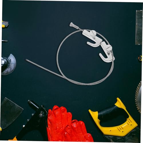 Image of Stainless Steel Picture Rail Hooks Hanging Kit Wire Picture Hanging System with Multiuse Hooks for Art Photos and Decor Effortless Installation for Galleries and Studios
