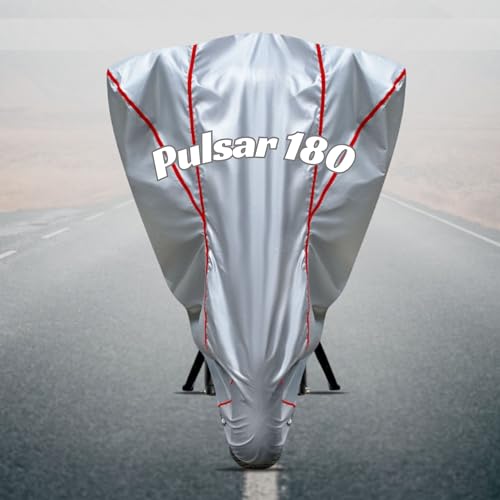 Image of Motorcycle Bike Body Cover for Outdoor Use - Heavy Fabric Water Resistant Two Wheeler Cover with UV, Dust & Rain Protection Compatible for Pulsar 180