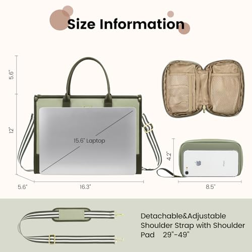 Maletín para portátil 15.6" LOVEVOOK para mujer miniatura 4