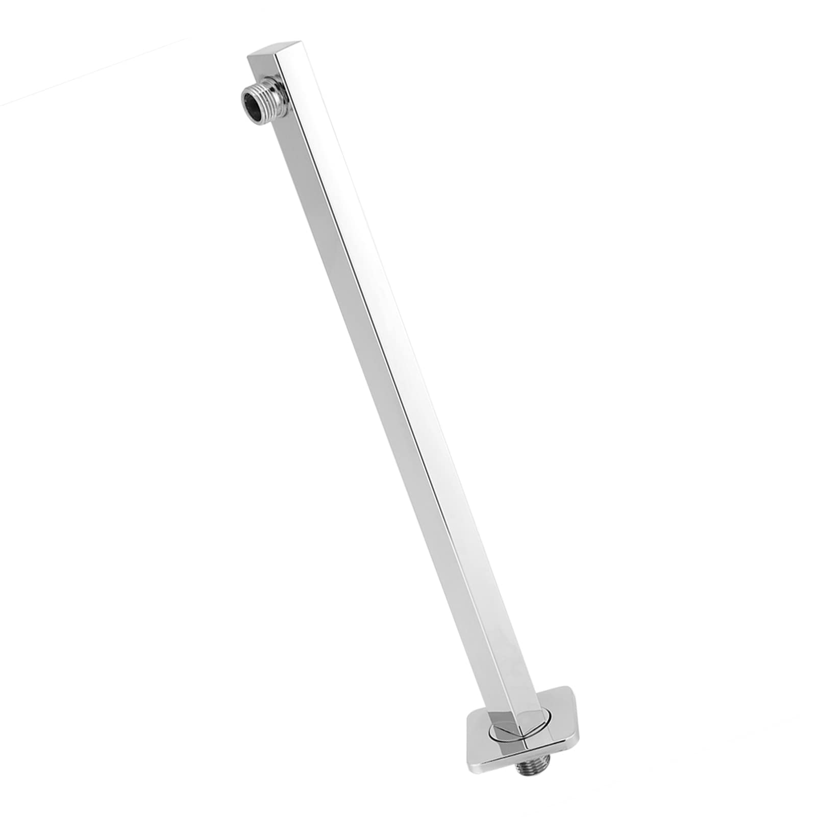 Stainless Steel Shower Extension Arm, 35cm, Wall Mounted, Bathroom Pipe, G1/2-inch Thread, Default