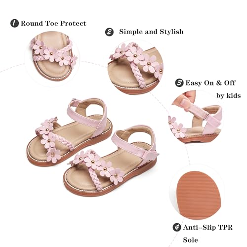 Image of Kiderence Toddler Girls Sandals Little Girls Kids Shoes Girls Sandals Toddler