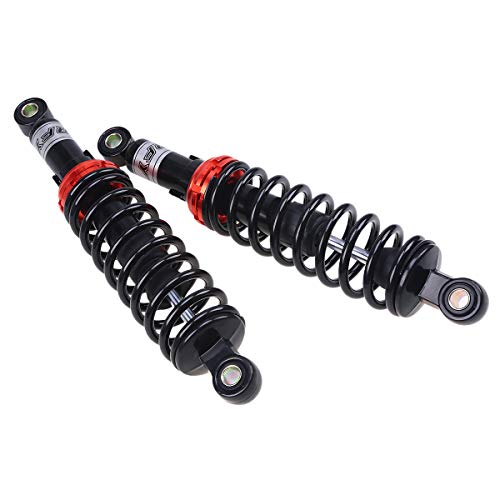 Possbay Motorcycle Shock Motorcycle Rear Shocks 12.6 320mm Motorcycle Shock Absorber Rear Suspension Fit for Yamaha Honda Suzuki Dirt Sport 1 Pair Black & Orange