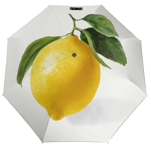 Parapluie pliant jaune de créateur ACEPrints toile peinte 3 plis durable