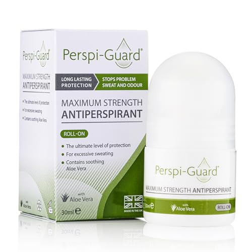 Perspi-Guard Maximum Strength Antiperspirant Roll On Deodorant for Men, Women, Treats Excessive Sweating, Hyperhidrosis Lasts 3-5 Days, Unscented 30ml