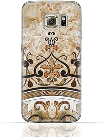 Compatible with Samsung Galaxy S6 Edge TPU Silicone Case with Abstract Mosaic Tile Texture