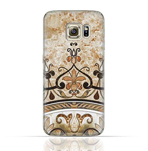 Compatible with Samsung Galaxy S6 Edge TPU Silicone Case with Abstract Mosaic Tile Texture