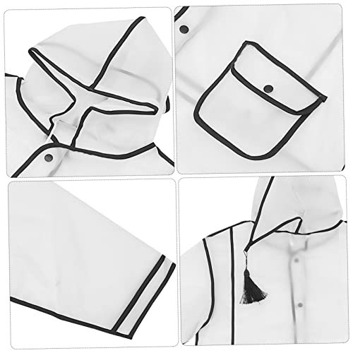 1pc Transparent One-piece Raincoat Child Portable Eva/32334