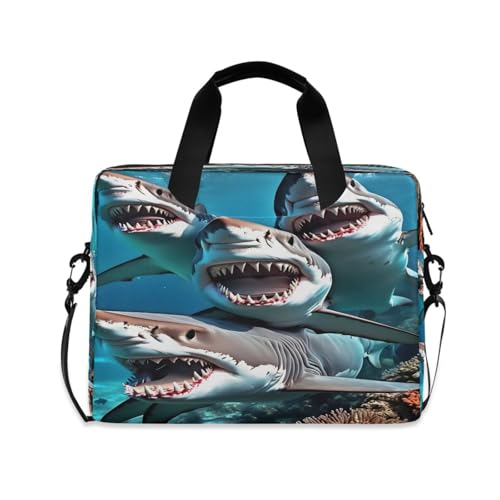 Maletín para laptop con diseño de tiburones ALAZA miniatura 1