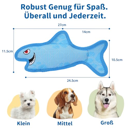 apollo walker hundespielzeug unzerstörbar große Hunde interaktives quietschend Shark