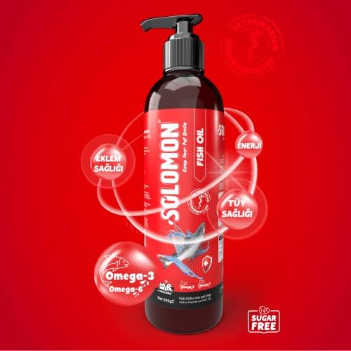 Solomon Fish Oil Kedi ve Köpekler için Omega 3 ve 6 İçerikli Balık Yağı - Kedi ve Köpekler İçin Tüy ve Genel Sağlık Destekleyici - Görsel 7