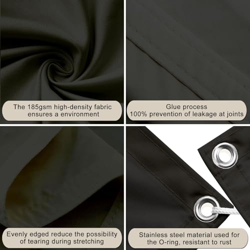 Voile d'ombrage en polyester résistant et imperméable pour sublimer le design de votre extérieur - 4