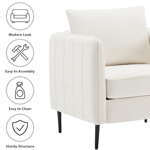 Sillón Plegable Terciopelo Marfil miniatura 5