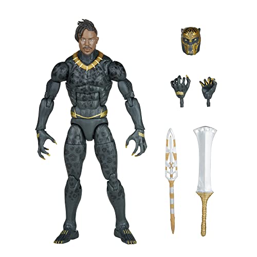 Marvel Legends Series Black Panther Legacy Collection Killmonger 6-inch Action Figure Collectible Toy, 5 Accessories