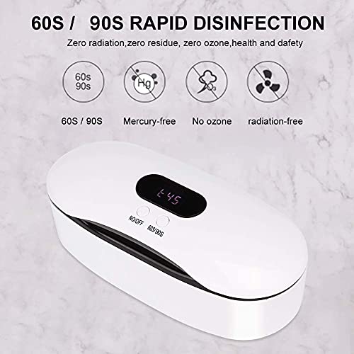 Stérilisateur Machine désinfectante professionnelle pour outils de manucure, Stérilisateur LED Box pour Téléphone Brosse à Dents Montre, Certification CE Stérilisation
