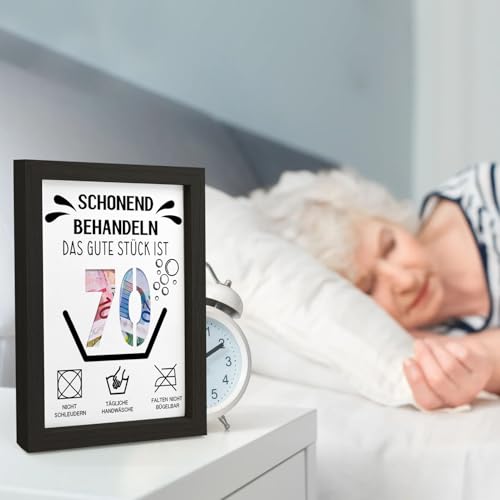HSDSH 70. Geburtstag Geldgeschenk, Geschenke zum 70 Geburtstag Mann/Frau, Geburtstagskarte zum 70. Geburtstag Schonend behandeln 70, Witzige Geschenkideen zum 70, Geschenke für Freunde, Familie