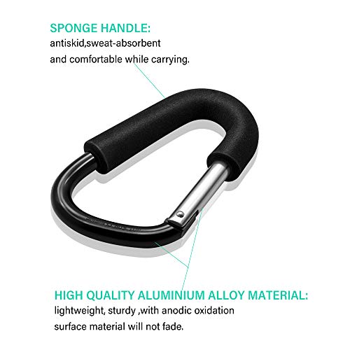 BeiLan 2pcs Buggy Ganci Moschettone, Passeggino