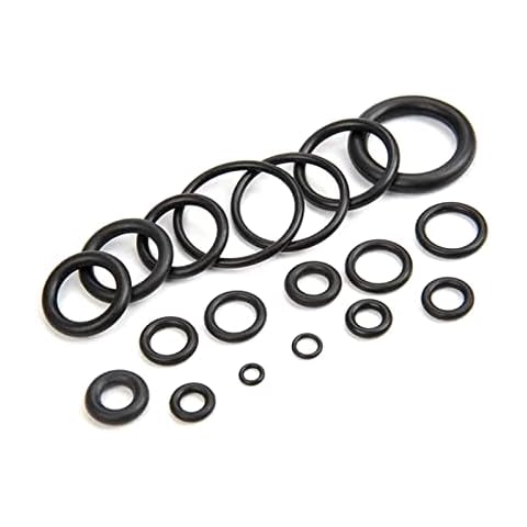 50 x Rubber Washers Gasket Kit, 12 Assorted Sizes O Rings, Mixer Tap Washers Diy Shower Seal, Black Plastic Bath Repair Kit, Shower Hose Washer, Sink Plug Rubber Seal, Plumbing Fittings & Quick Repair Cover