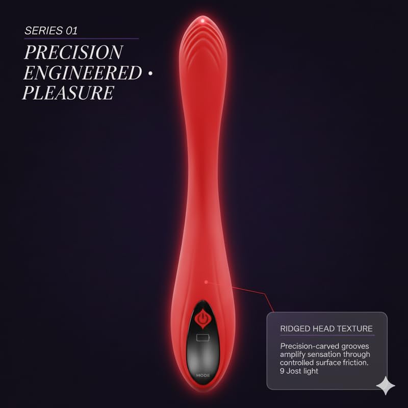 Image of ZYLLION Bendy Design Personal Massager for Body Relaxation|Multiple Modes|Quiet & Portable Handheld Massager|Rechargeable Massager for Neck Back| Shoulders & Muscle Relief - Red