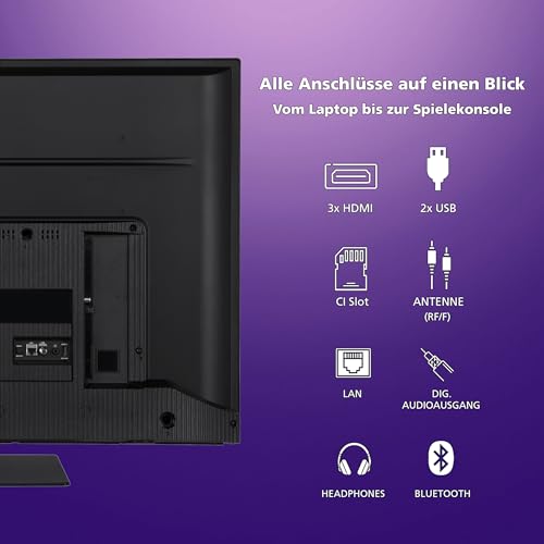 JVC Google TV 43 Zoll QLED Fernseher (4K UHD Smart TV, HDR Dolby Vision, Dolby Atmos, Triple-Tuner) LT-43VGQ8255 JVC Google TV 43 Zoll QLED Fernseher (4K UHD Smart TV, HDR Dolby Vision, Dolby Atmos, Triple-Tuner) LT-43VGQ8255