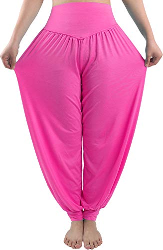 fitglam Damen Haremshose Lose Casual Lounge Yoga Strand Hosen Plus Size Jogger Cover