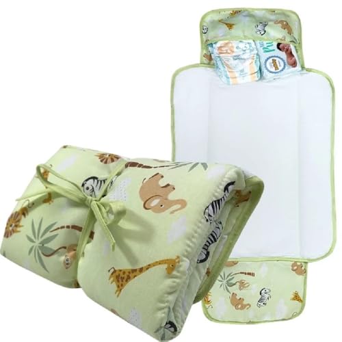 Trocador Fralda Portátil Bebê Impermeável Dobrável com 1 bolso e ...