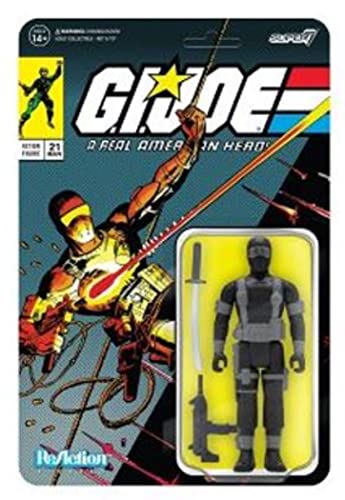 Super 7 Gi Joe Reaction Figure Wave 2 - Snake Eyes (Comic V.1), Grey Black #TOP19