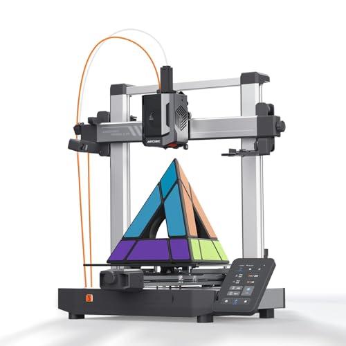 ANYCUBIC Kobra 3 V2 Impresora 3D, 600 mm/s Impresora 3D de Alta Velocidad con Cámara,Nivelación Automática Mejorada, APP Remota, Tamaño de Impresión 255x255x260mm,Instalación Mínima para Principiantes