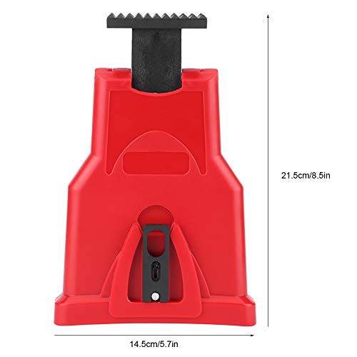 01 Chainsaw Sharpener, Universal Fast Chain Saw Blade Sharpener Portable for Saving Time and Effort for Woodworking(red)