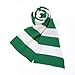 American Trends Men's Winter Scarf Knit Striped Scarf for Fall and Winter Long Soft Knit Fashion Classic Neck Scarves Green & White