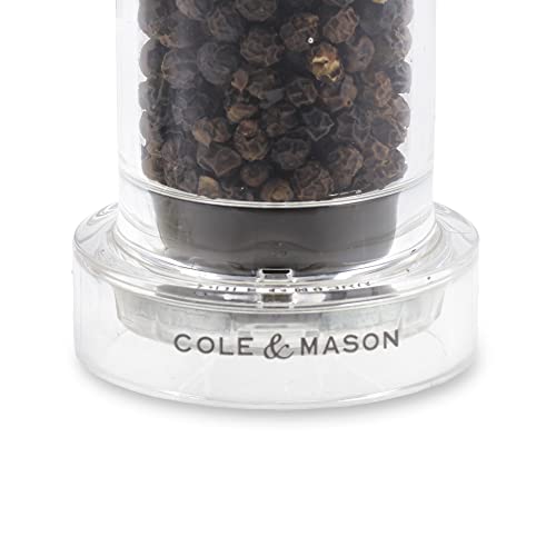 Cole & Mason H57501P 575 Clear Pepper Mill, Precision+, Acrylic, 105 mm, Single, Includes 1 x Pepper Grinder - Image 5